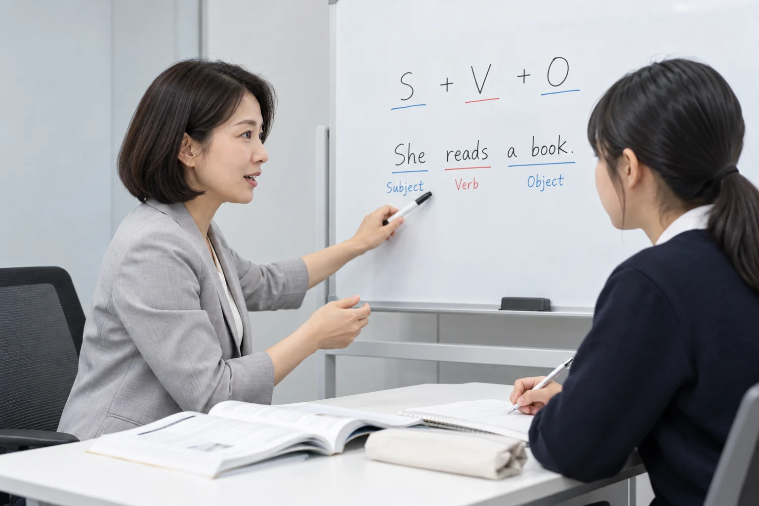 경기 용인시 기흥구 중등 영어 과외 학습 장면